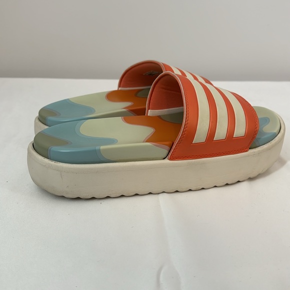 Adidas platform Slides 11 Marimekko collab 2” platform sandals - Picture 5 of 5